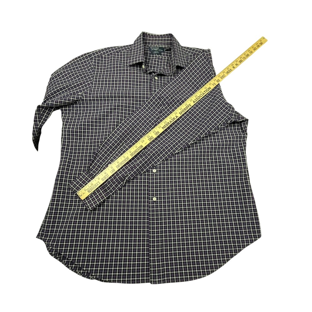 Polo Ralph Lauren EUC Button Down Men's XL Purple Plaid Classic Fit Cotton - Picture 7 of 9